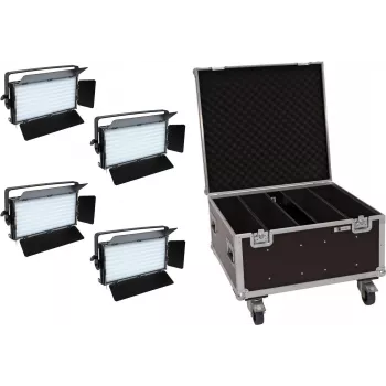 LED-paneelide komplekt EUROLITE PLL-480 QCL 4x koos transpordikohvriga
