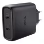Laadija Trust Maxo 65W 2-pordiline USB-C GaN-laadija kiirlaadimine must