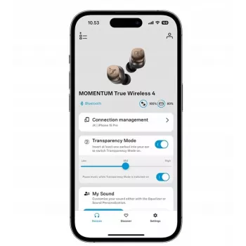 SENNHEISER Momentum MTW4 juhtmevabad Bluetooth mürasummutusega spordikõrvaklapid - valge ja hõbedane