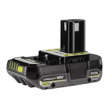Ryobi RB18L25, aku, liitiumioon (Li-Ion), 2.5 Ah, 18 V, must, roheline, 1 tk