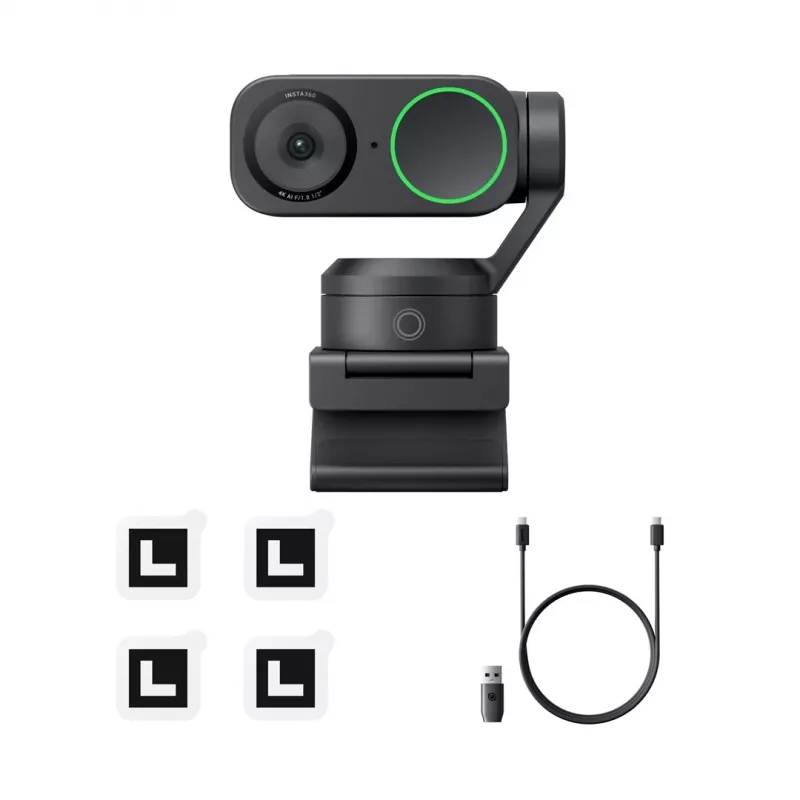 Veebikaamera Insta360 Link 2 3840 x 2160 pikslit USB Must