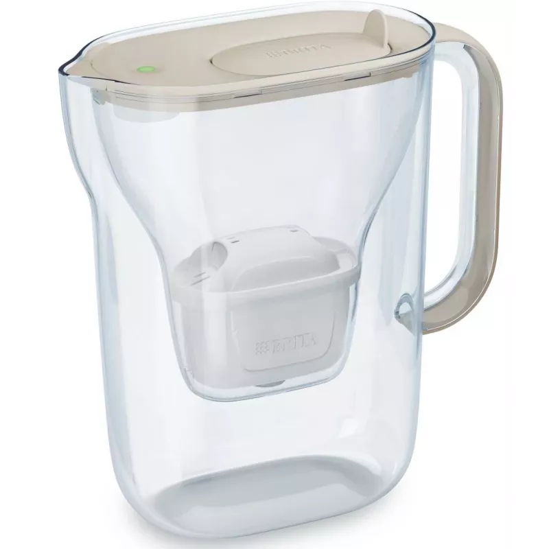 Veefiltrikann BRITA Style Essential 2,4 L koos 2 asenduskassetiga (liivavärvi)
