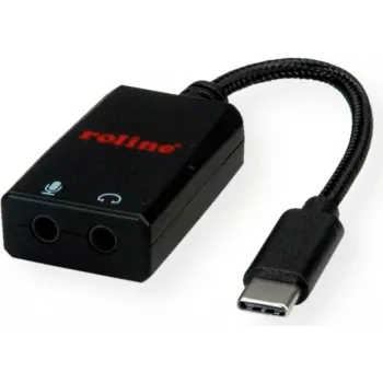 ROLINE Audio-Adapter - USB-C (M) zu Stereo Mini-Klinkenstecker