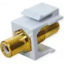 VALUE ROLINE Keystone-ühendus RCA varjestatud plastist valge (25.99.8211)