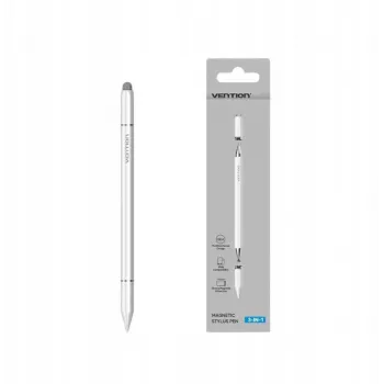Stylus Vention KQLW0 3-in-1 magnetiline alumiiniumsulamist, valge, 18,2 g