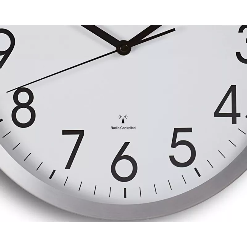 MAUL Wanduhr MAULmove - AA - 1,5 V - Alumiinium - Valge - Alumiinium - Klaas - 35 mm (9063008)