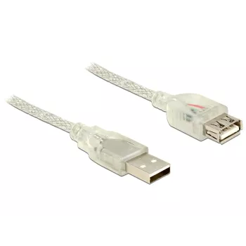 USB-kaabel DeLOCK 83881 USB 2.0 1 m USB A Transparentne