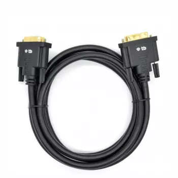TB MM DVI 24+1 kaabel 1,8 m, must, kuldne (AKTBXVD24DVI18B)