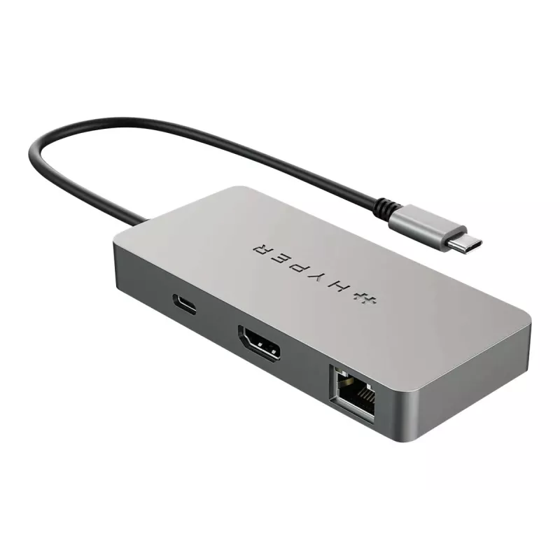 HYPER HDMB2 liidese jaotur USB 3.2 Gen 1 (3.1 Gen 1) Type-C 5000 Mbit/s Roostevaba teras