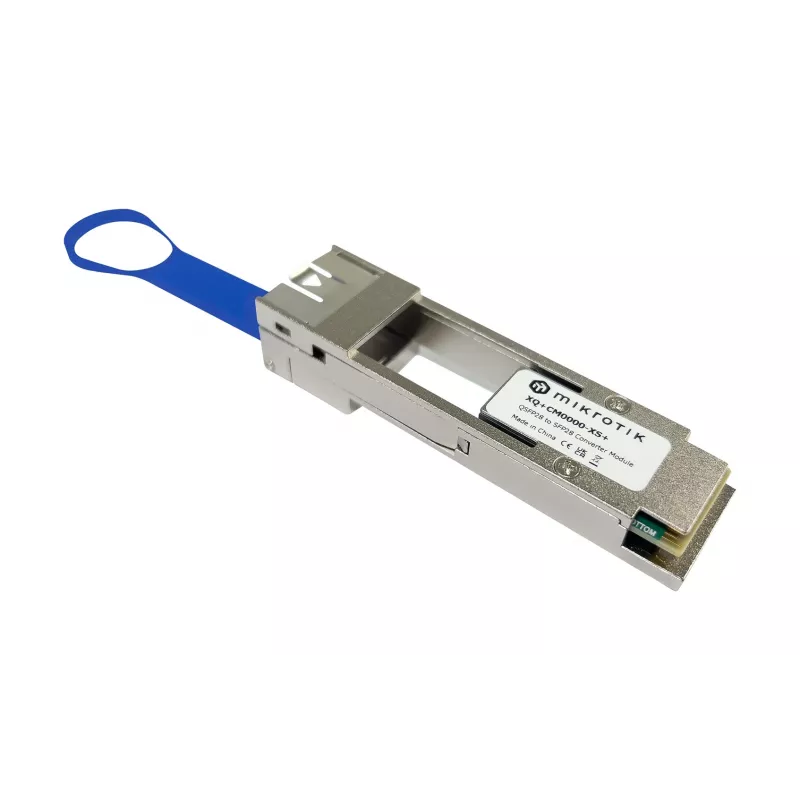 MikroTik | QSFP28-SFP28 muundur | XQ+CM0000-XS+ | SFP/SFP+/SFP28 | QSFP28-SFP28 | 25000 Mbit/s | -20 kuni 85