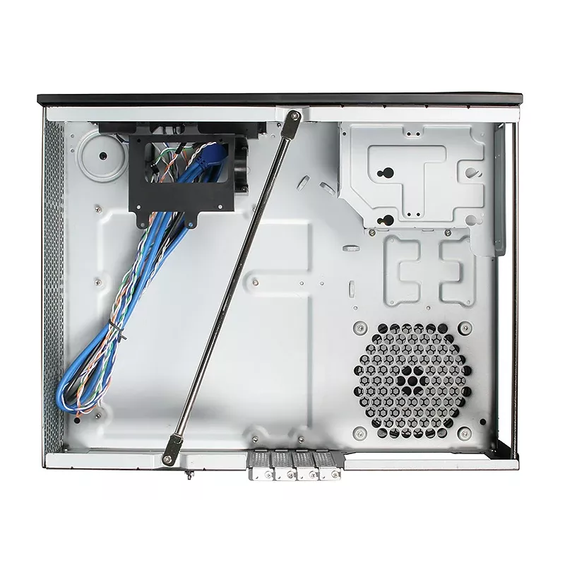 SilverStone MILO ML03 - Lauaarvuti - Mikro-ATX - ilma toiteplokita (ATX / PS/2) - Must - USB/Audio (SST-ML03B-R)