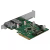 Delock PCI Express x4 kaart 2 x välise USB 3.1 Gen 2 Type-A pesaga (90298)