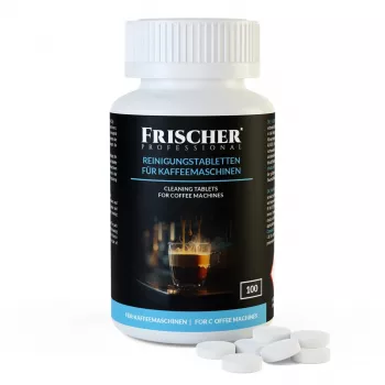Kohvimasinate puhastustabletid FRISCHER 100 tk blisteris 1,3 g 16 mm läbimõõt