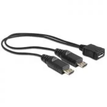 USB-kaabel DeLOCK 20,5 cm USB mikro-B 2 x USB mikro-B