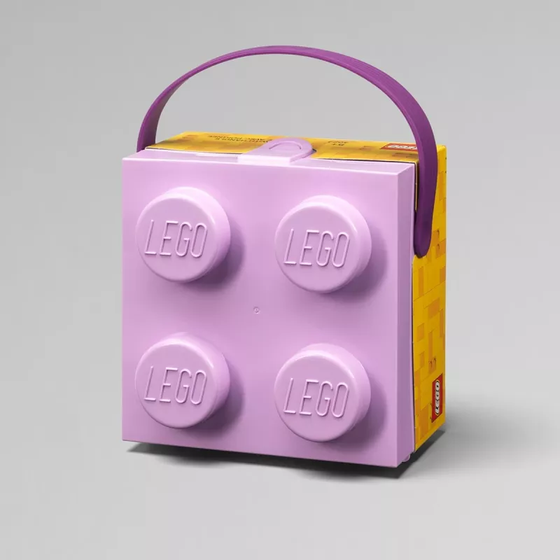 Hoiukast Room Copenhagen LEGO Box with Handle Lavender 40240004 — plastikust hoiukonteiner LEGO ja mänguasjade jaoks