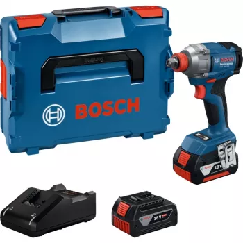 Juhtmeta löökmutrikeeraja GDX 18V-285 Professional, 18 V (sinine, 2x Li-Ion aku 4,0 Ah, L-BOXXis)