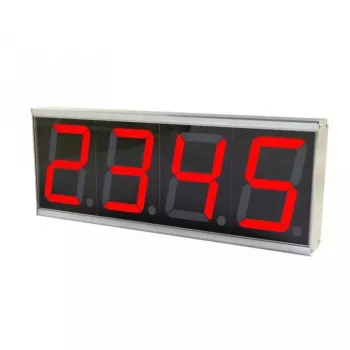 ALLNET ALL-POE-CNT-1 digitaalne seinakell ristkülikukujuline hall Wanduhr (ALL-PoE-CNT-1)
