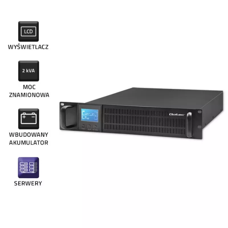 UPS QOLTEC 53946 Line Interactive 2 kVA katkematu toiteallikas