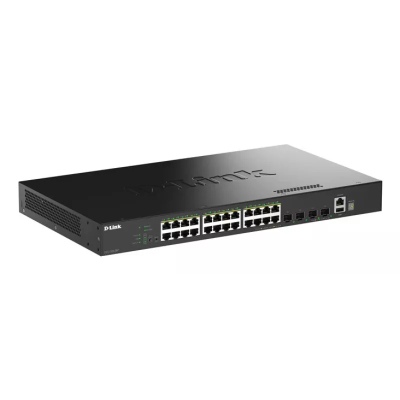 D-Link 28-pordiline Gigabit virnastatav PoE+ nutihalduslüliti 4 x 10G SFP+ pordiga