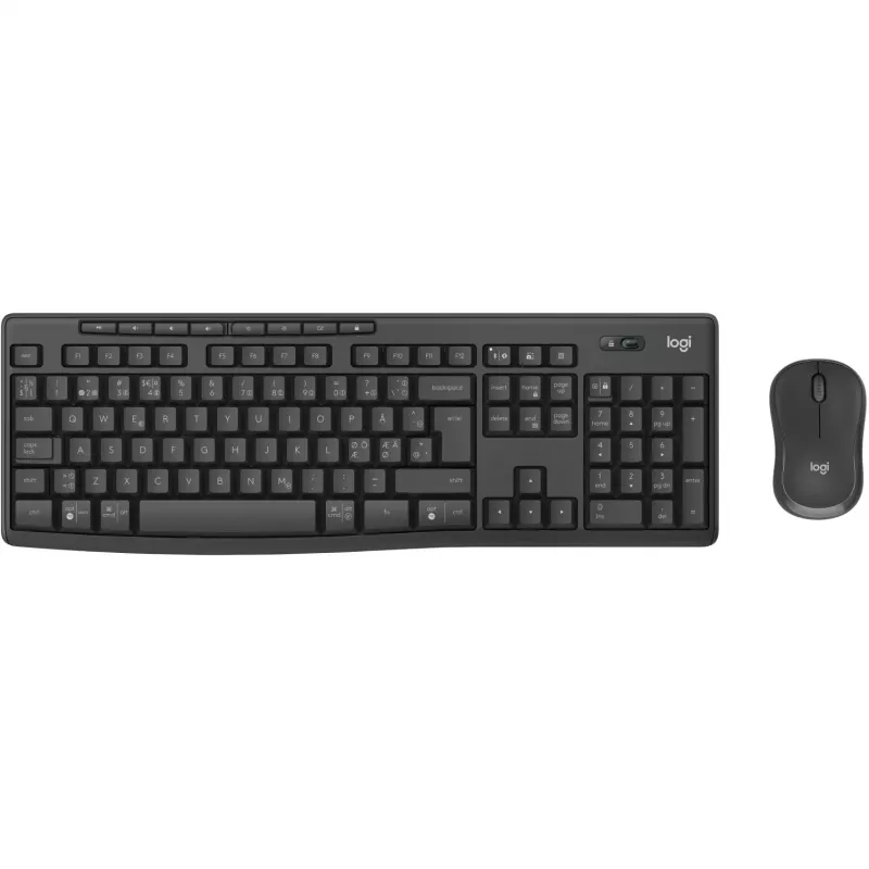 Logitech MK370 Combo for Business klaviatuur, hiir kaasas, kontor, RF juhtmevaba + Bluetooth, QWERTY, Nordic, grafiit