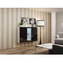 Cama Kummut VIGO 90/120/38 valge/must läikiv