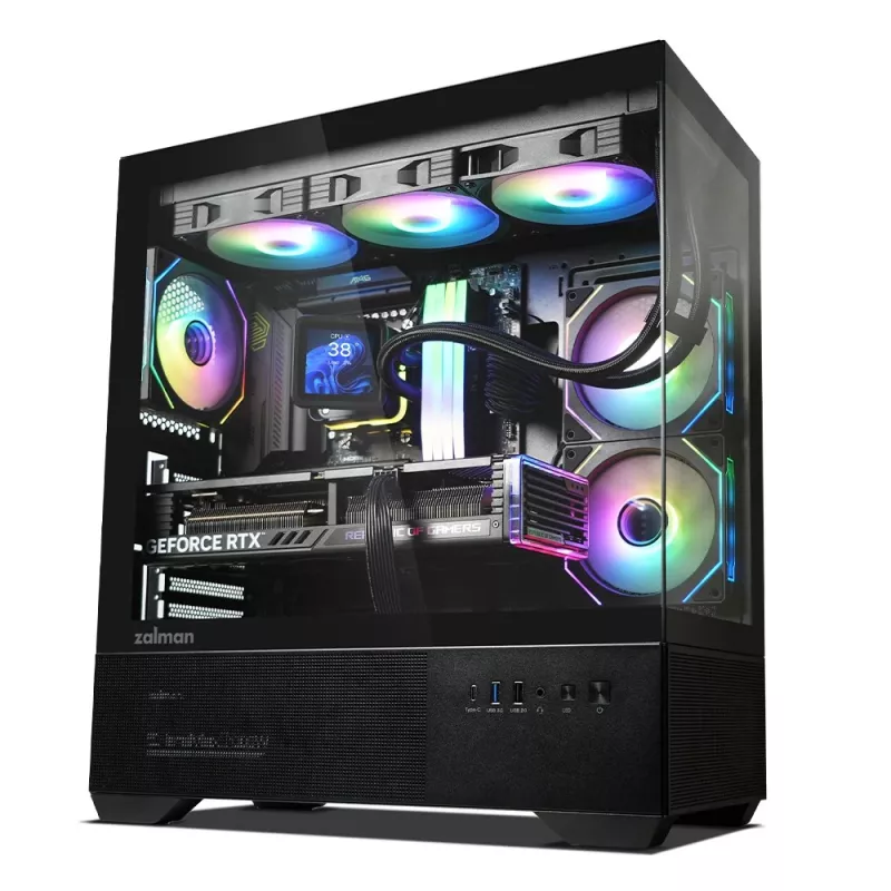 Arvutikorpus CHRONIX V2 Mid Tower ARGB ventilaator x3 must