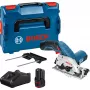Juhtmeta käsiketassaag GKS 12V-26 Professional, 12V (sinine/must, 2x liitiumioonakut 3,0 Ah, L-BOXXis)