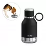 Asobu - Dog Bowl - Edelstahlflasche mit Hundenapf 1 Liter Schwarz