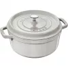 Ümmargune malmpott Staub La Cocotte 3,8 l trühvel — emailitud, tihedalt suletav kaas