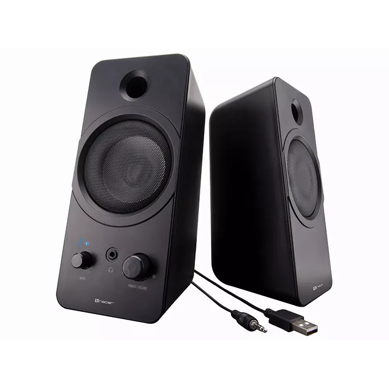 Lauaarvuti 2.0 TRACER Mark kõlar 12 W, USB toide, Bluetooth, 2‑teekanaliga, 2 draiverit, must