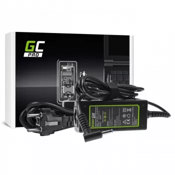 AC-to-DC sülearvuti toiteadapter Green Cell AD74P 45W 19.5V 2.31A siseruumidesse, must