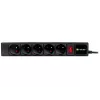 Liigpingekaitse TRACER PowerGear Tracer 47138 5 m must pistikupesadega pikendusjuhe 5 m kaabliga