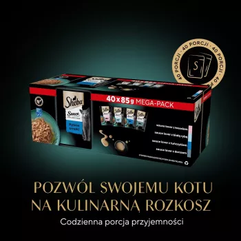 SHEBA Sauce Collection Fish flavors collection - märg kassitoit - 40x85 g