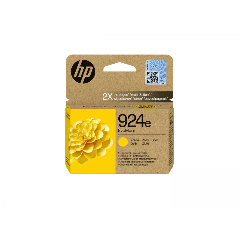 HP 924e EvoMore kollane originaal tindikassett