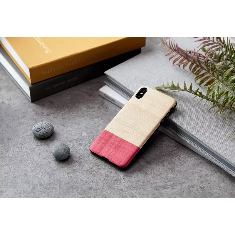 man and wood nutitelefoni ümbris iPhone XS Max jaoks — valge miss match