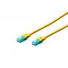 Patch Cord Digitus CAT 5e U/UTP DK-1512-050/Y 5m Kollane
