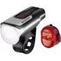 Jalgrattatuled SIGMA Aura 80 + Nugget II komplekt — esituli LED 80 lm, USB-laetav, alumiiniumist/plastist korpus, akutoitel