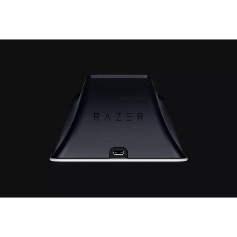 Laadimisalus Razer RC21-01900100-R3U1 PlayStation 5 kontrolleritele — valge, laadib ühte kontrollerit, sisaldab USB-C–USB-A kaablit