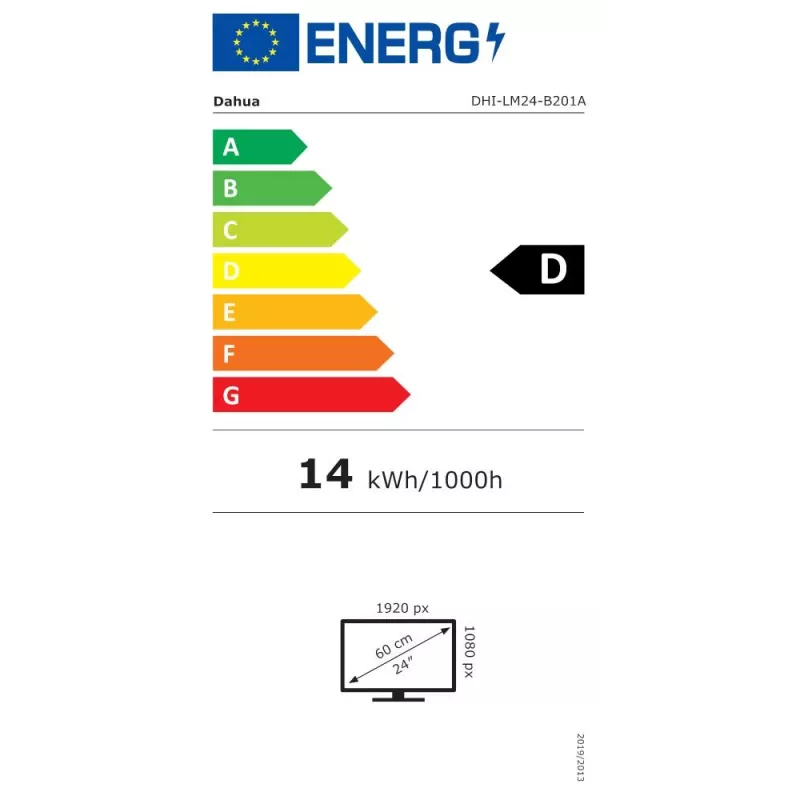 Dahua Technology LM24-B201A arvutimonitor 60,5 cm (23,8 tolli) 1920 x 1080 pikslit Full HD LED Must