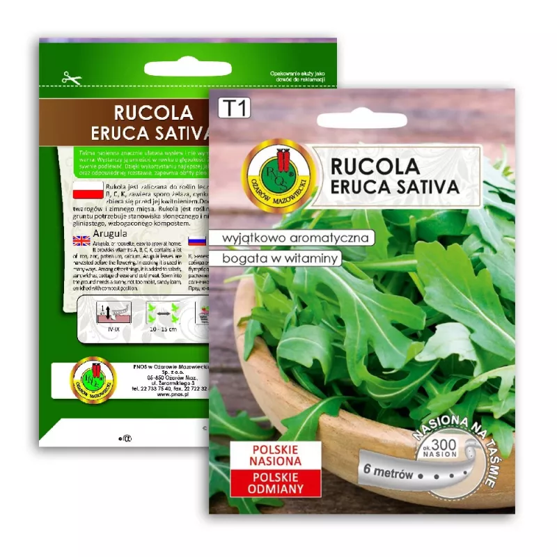 Seemnelint — Apte rukola (Eruca sativa) 6 m koju ja aeda kasvatamiseks