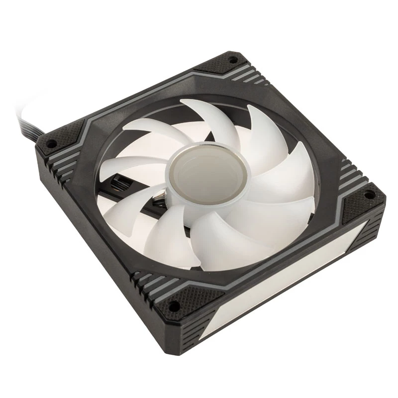 120mm Kolink Umbra X ARGB PWM ventilaator — 1600 p/min, 24 dB, must