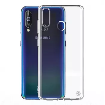Kaitsev silikoonümbris Tellur Samsung Galaxy A60-le, läbipaistev