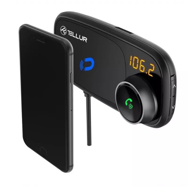 Magnetic Phone Holder Tellur FMT-B6 Must — Adjustable Angle, Ühilduv with Smartphones