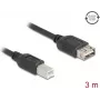 USB-kaabel DELOCK 81532 — USB 2.0, USB A USB B-le, 3 m, must