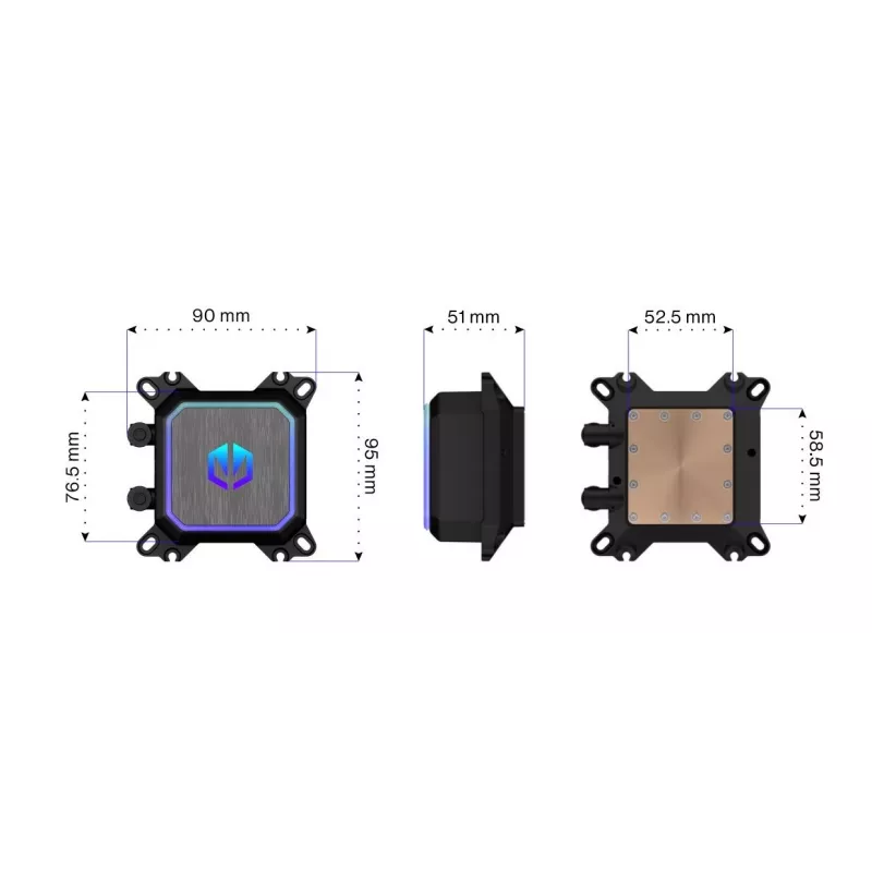 ENDORFY Navis F280 ARGB arvutikorpuse kõik-ühes vedelikjahutus 14 cm must 1 tk