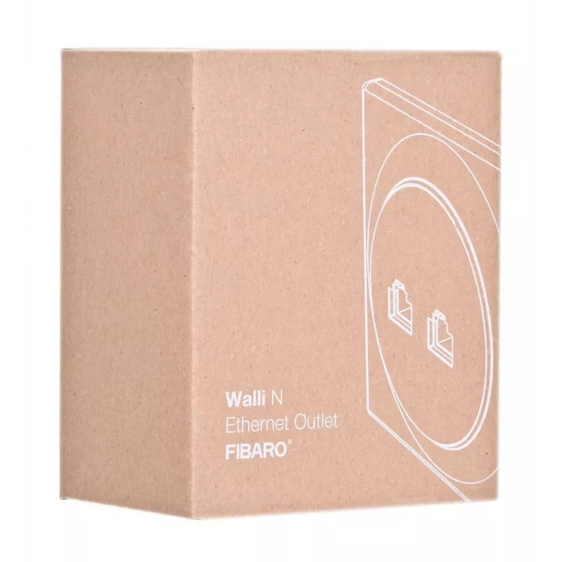 Fibaro Walli N seinakontakt 2 x RJ-45 valge