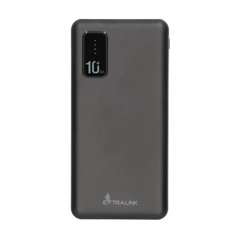 Akupank Extralink EPB-098B 10000 mAh, LiPo, 2× USB-A + 1× USB-C, must