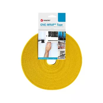 Velcro One Wrap teip kaabliside Velcro polüpropüleen (PP) kollane 25 000 mm × 20 mm, 1 tk