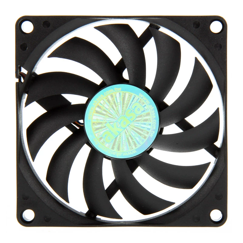 AKASA AK-FN076 80 mm korpuseventilaator - must