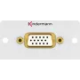 Kindermann Konnect 50 alu - Modulaarne Faceplate-Snap-In - HD-15 (7444000901)